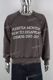 Digital print damaged vintage long shirt
