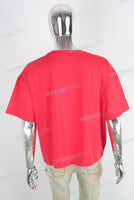 Red digital print t shirt