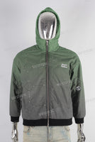 Green knitted diamonds embroidered jacket