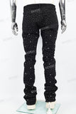 Black full body studded Stcak Jeans