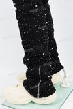 Black full body studded Stcak Jeans