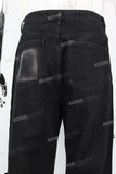 Black Tattered Baggy Cargo Pants