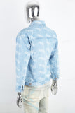 Men's laser blue denim suit