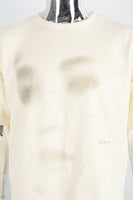 Men's Cream Printed T-Shirt