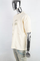 Men's Cream Printed T-Shirt