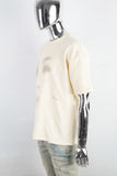 Men's Cream Printed T-Shirt
