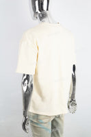 Men's Cream Printed T-Shirt