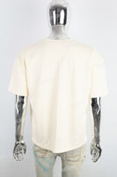Men's Cream Printed T-Shirt