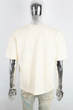 Men's Cream Printed T-Shirt