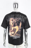 Men's black printed T-shirt