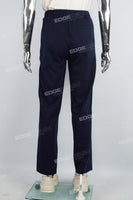 Men's black webbing printed knitted pants