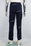 Men's black webbing printed knitted pants