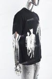 Men's Black Printed T-Shirt