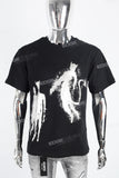Men's Black Printed T-Shirt