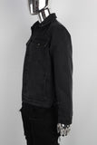 Hot Sale Men Black Casual Long Sleeve Cotton Fabric Denim Jacket