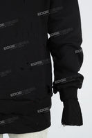 Men's Black Distressed Printed Pullover Sweatshirt