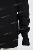 Men's Black Distressed Printed Pullover Sweatshirt