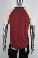 Blank Custom Logo Men Casual Thick Collar Short Sleeve Cotton Ringer T Shirt