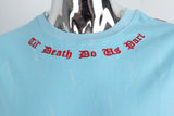 Blue Print Embroidered Mans T-shirt