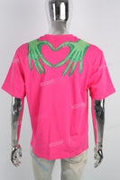 Rose Red Print Embroidered Mans T-shirt