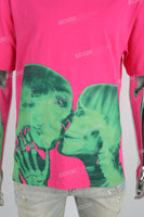 Rose Red Print Embroidered Mans T-shirt