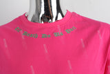 Rose Red Print Embroidered Mans T-shirt