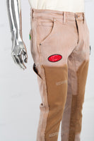 Khaki Towel Show Patch Men's Cargo Pants