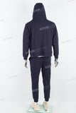 Navy Embroidered Sports Leisure Suit
