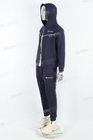 Navy Embroidered Sports Leisure Suit