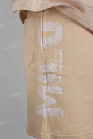 Light Khaki Sports T-Shirt Shorts Set