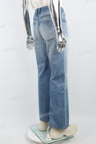 Blue Wide Leg Flare Jeans