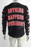 Black Skull Print Long Sleeve Shirt
