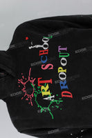 Black Graffiti Dotted Sweater Set