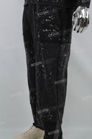 Black Graffiti Dotted Sweater Set