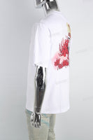 Skull Print White Men's T-shirt
