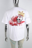 Skull Print White Men's T-shirt