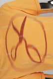 Yellow Print Men's T-shirt