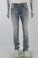 Vintage Blue Embroidery Stack Jeans