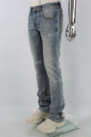 Vintage Blue Embroidery Stack Jeans