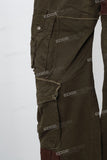 Multi-Pocket Zipper Panel Cargo Pants