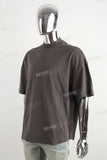 Gray Turtleneck Short Sleeve T-shirt