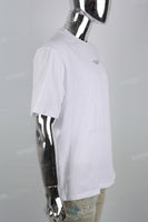 White Simple Embroidered&Print Mans T-shirt