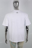 White Simple Embroidered&Print Mans T-shirt