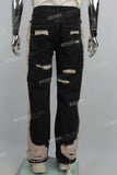 Black Wash Heavy Ripped Baggy Jeans