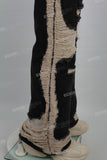 Black Wash Heavy Ripped Baggy Jeans