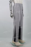 Patchwork Print Dotted Micro-Flare Lounge Pants