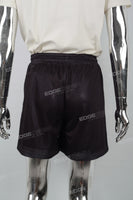 Black Mesh Print Men's Shorts