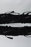 Black Ripped Strap Pocket Denim Mans Cargo