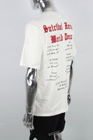 White Front And Back Printed Man T-shirt