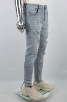 Blue Ripped Men's Skinny Jeans